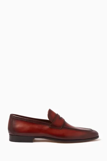Delos Penny Loafers in Leather