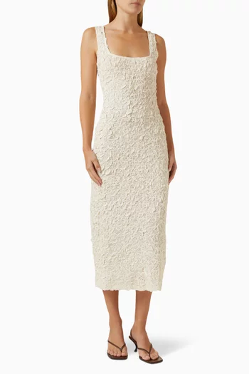 Sloan Textured Column Dress in Tencel