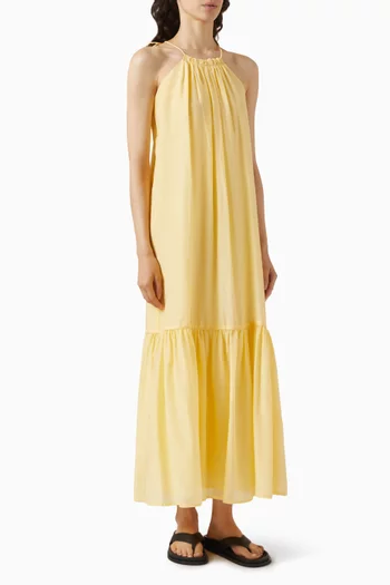 Jacques Maxi Dress in Cotton-silk