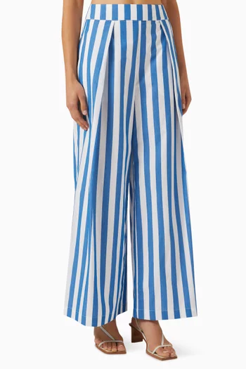 Darcy Wide-leg Pants in Cotton-voile
