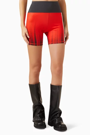 Lana Surge Logo Biker Shorts in Tech-stretch Spandex