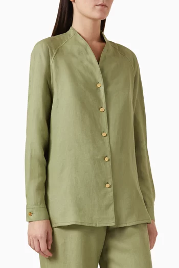 Jane Solaire Shirt in Linen