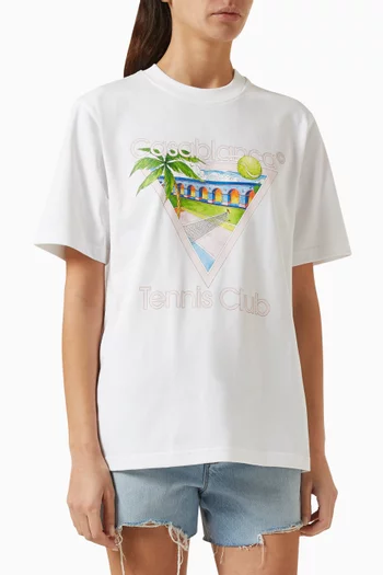 Unisex Tennis Club Icon T-shirt in Organic Cotton