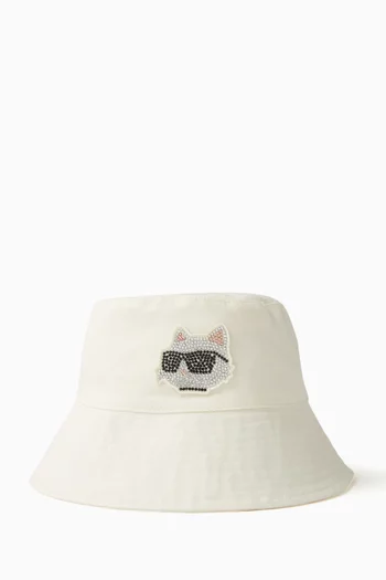 Choupette Embellished Bucket Hat