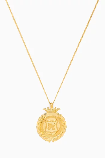 Monogram Chevalier Necklace in Brass
