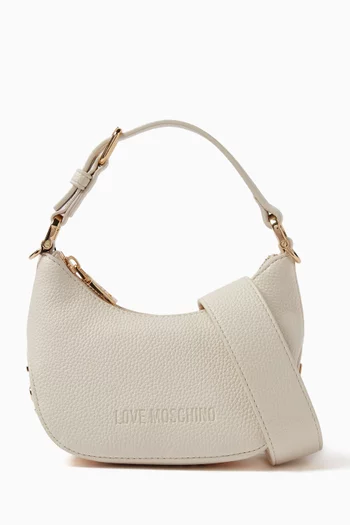 Small Shoulder Bag in Grained Faux Leather