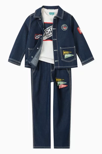 Sailor Logo Jacket in Denim