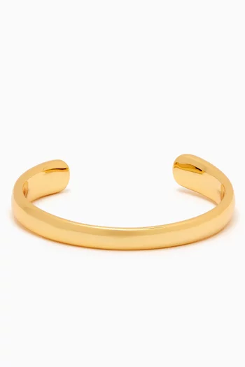 Gina Cuff Bracelet in 14kt Gold-plated Brass