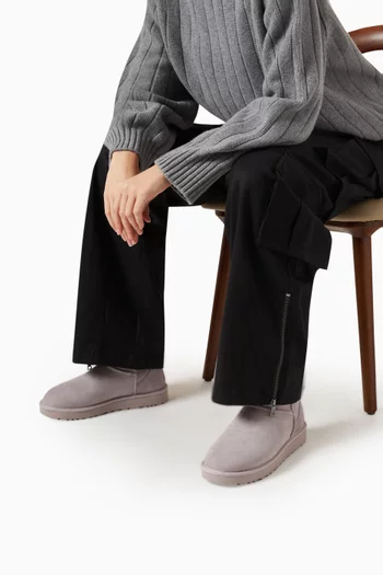 Classic Mini II Heritage Ankle Boots in Suede