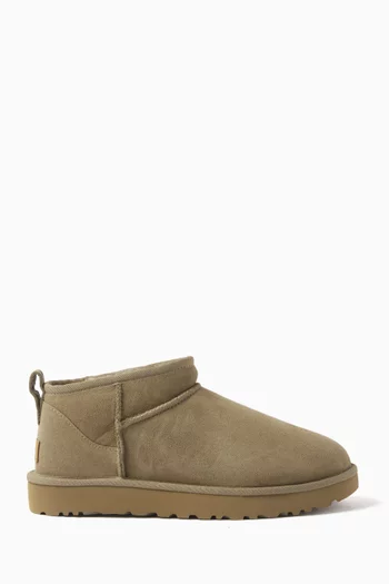 Classic Ultra Mini Boots in Suede
