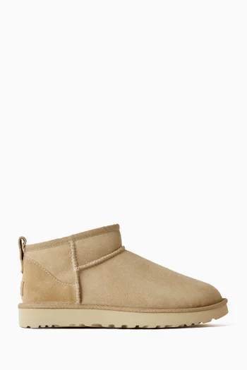 Classic Ultra Mini Boots in Suede