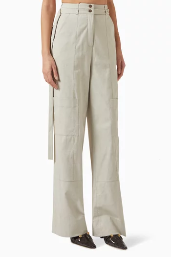 Lima High-waist Pants in Cotton-blend