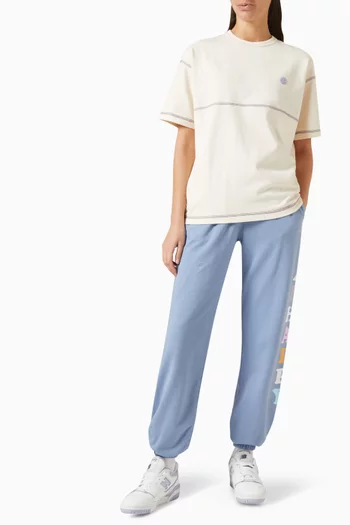 Contrast-stitch T-shirt in Heavy Cotton-jersey