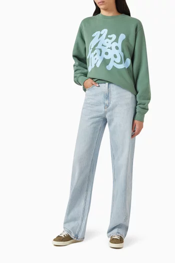 سويت شيرت بطبعة Local Optimist صوف