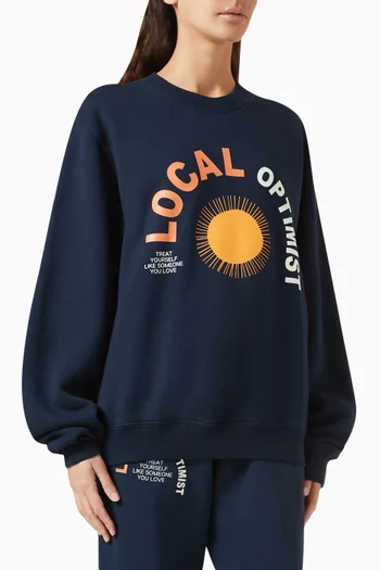 Local Optimist Sweatshirt in Cotton Feece