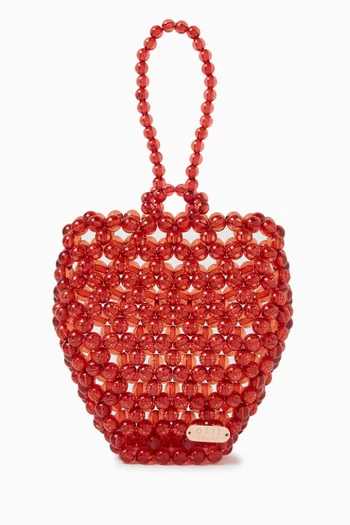 Strawberry Mini Bag in Acrylic Beads