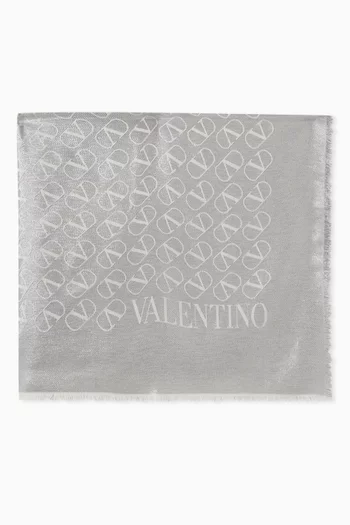 Valentino Garavani VLOGO Signature Scarf in Silk-blend