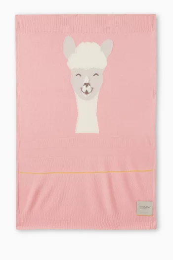 Alpaca Blanket in Silk-cotton