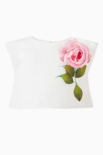 Floral Short-sleeve Top