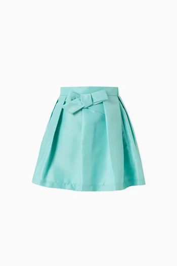 Bow-detail Flared Skirt