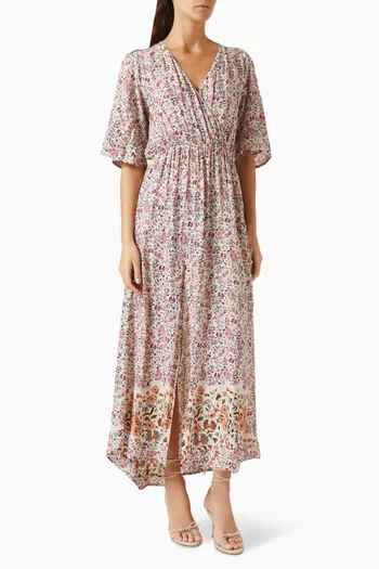 Coco Floral-print Maxi Dress in Rayon