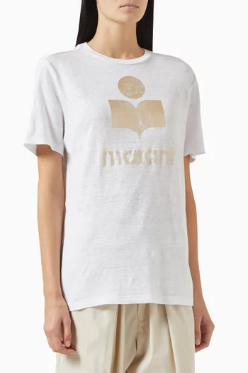 Zewel Logo T-shirt in Linen