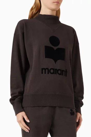 Moby Logo Sweatshirt in Organic Cotton Jersey