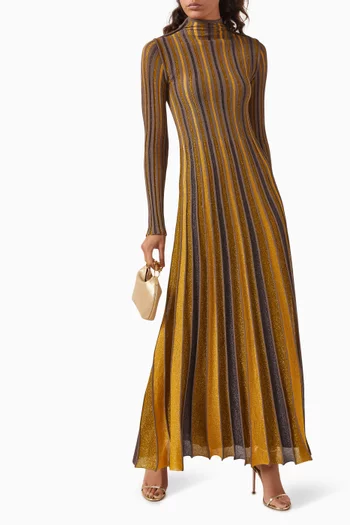 Glenda Maxi Dress in Lurex Knit