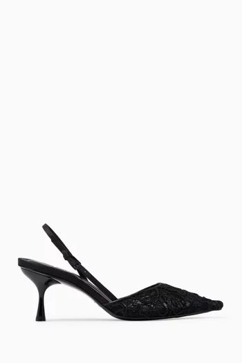 Dylan 65 Slingback Pumps in Lace