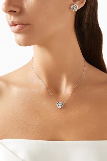 Premium Heart Necklace in Sterling Silver