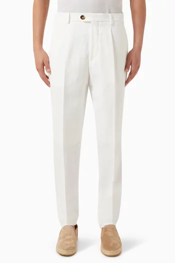 Pleated Pants in Linen