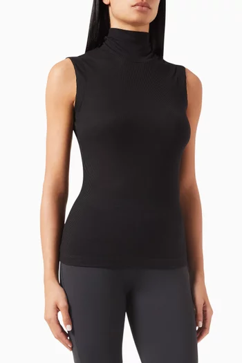 x Naomi Rollneck Top in Ribbed-jersey