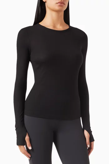 x Naomi Eticket Top in Ribbed-jersey