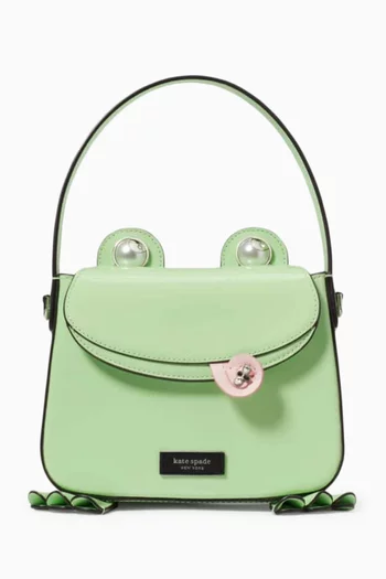 3D Frog Hobo Bag in Patent Leather