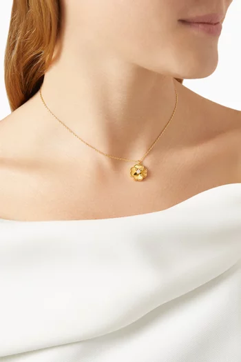 Heritage Bloom Pendant Necklace in Metal