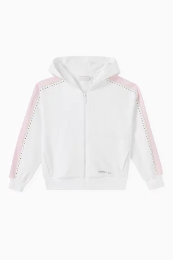 x Minnie Mouse Zip Hoodie in Cotton-jersey