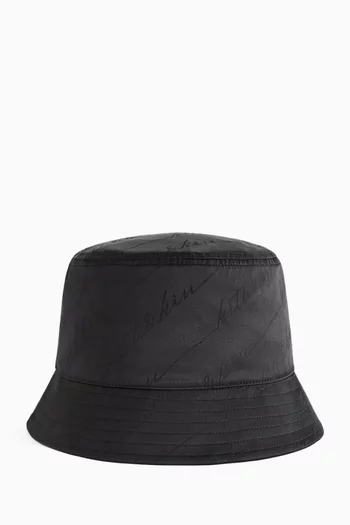 Autograph Monogram Bucket Hat in Silk