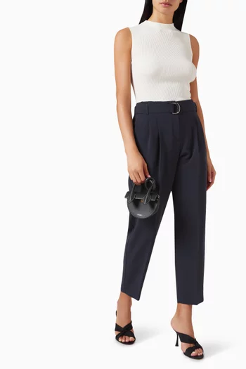 بنطال قصير تابيا بقصة تضيق باتجاه الأسفل كريب