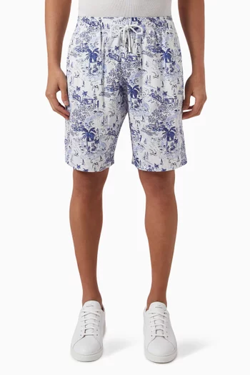 Riviera Bermuda Shorts in Linen