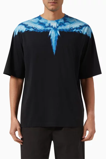 Colordust Wings-print T-shirt in Cotton Jersey