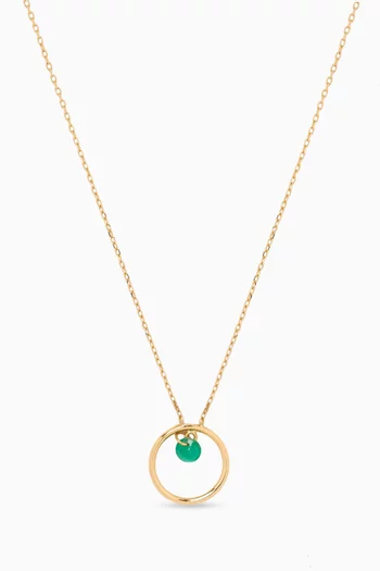Helios Pendant Necklace in 18kt Yellow Gold