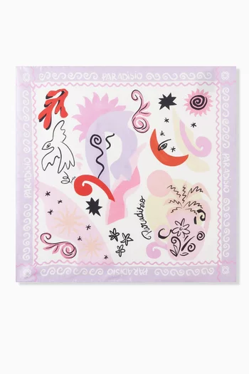 Paradisio Printed Scarf in Silk