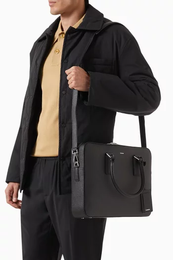 Large Downtown Briefcase in Leather