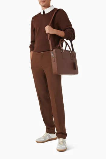 حقيبة عمل دوان تاون كبيرة جلد