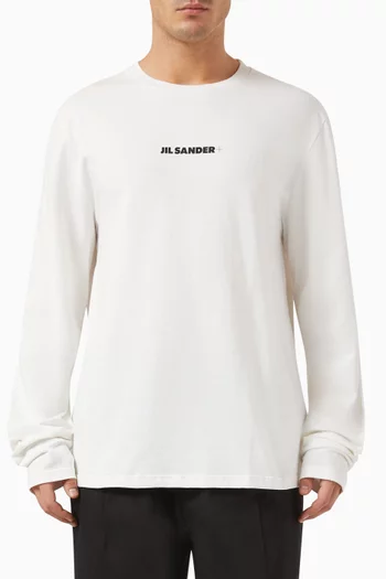 Logo Long-sleeve T-shirt in Cotton-jersey