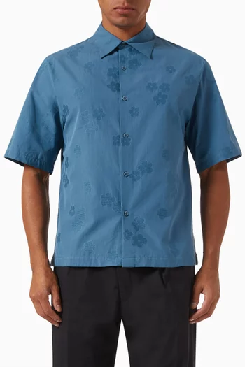 Floral Shirt in Jacquard