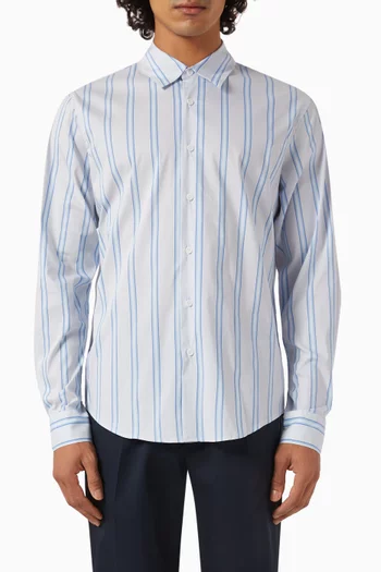 Striped Shirt in Cotton-blend