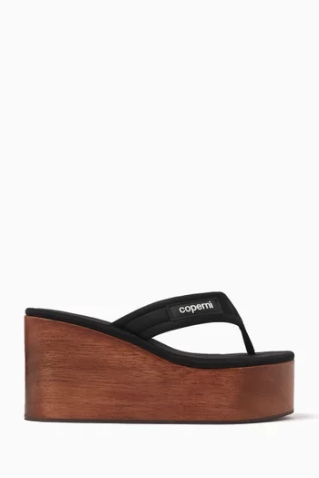 Branded Wedge Sandals