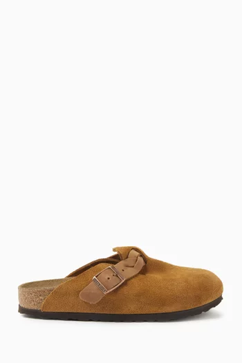 Boston Braided Clogs in Suede