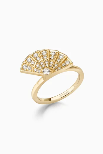 Fanfare Symphony Mini Icons Diamond Ring in 18kt Yellow Gold